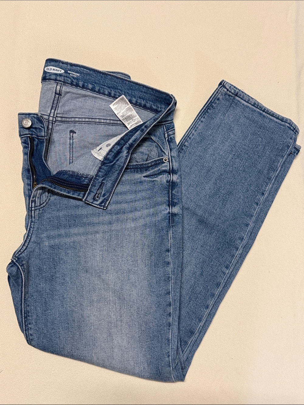 Old Navy Women’s Light Blue Boyfriend Mid-Rise Jeans